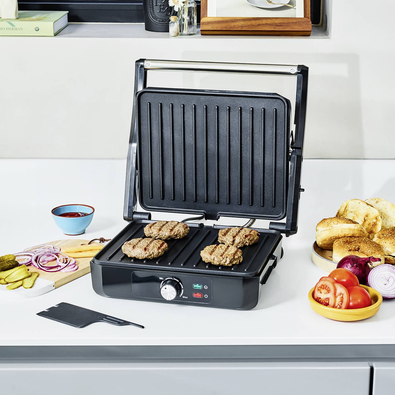 Tristar GR-2868 Electric Grill press Non-stick coating, Overheat ...