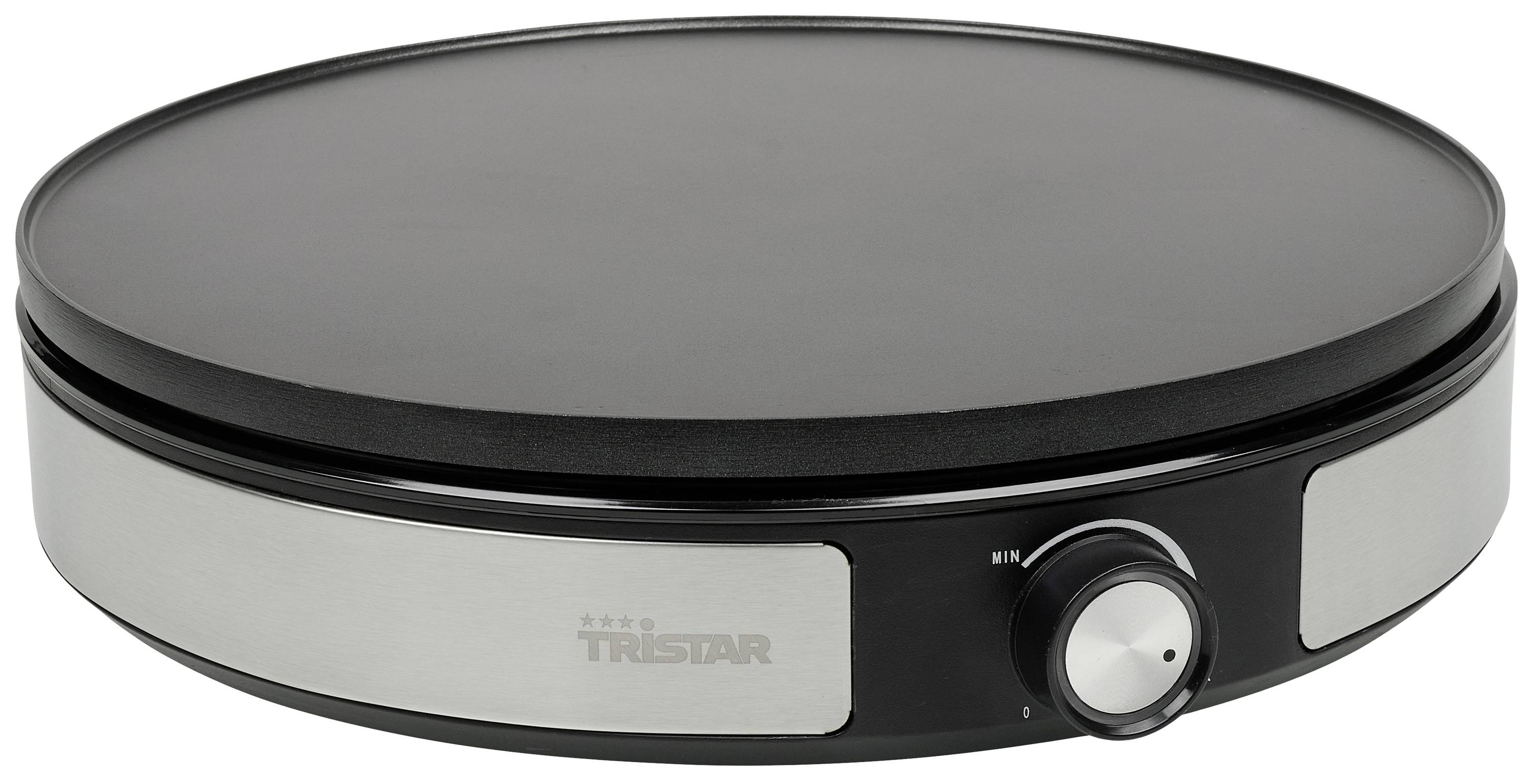 Tristar BP-2639 Crepe maker Non-stick coating, Indicator light Black, Silver
