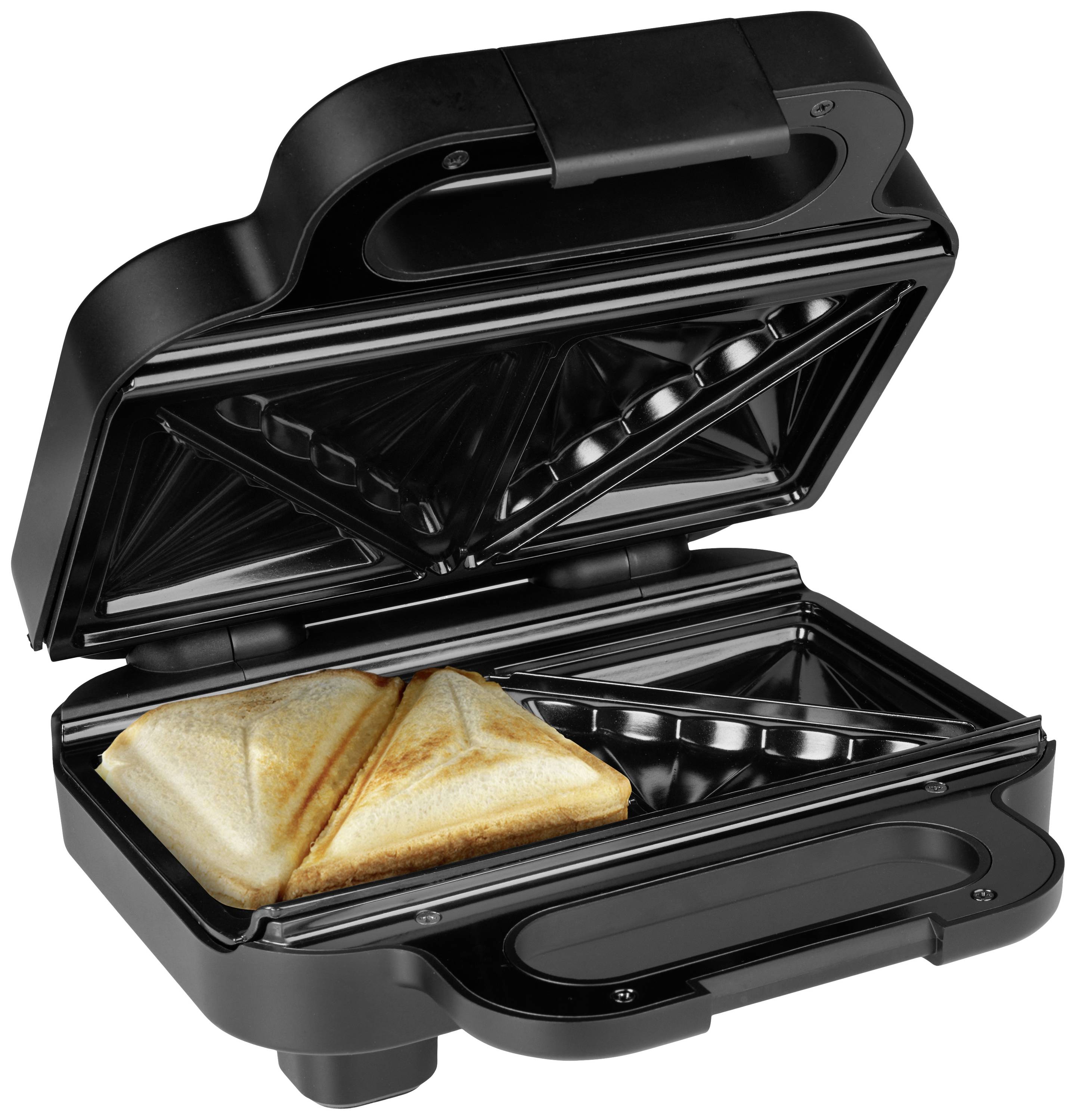 Princess 127007 Sandwich maker Non-stick coating, Indicator light Black