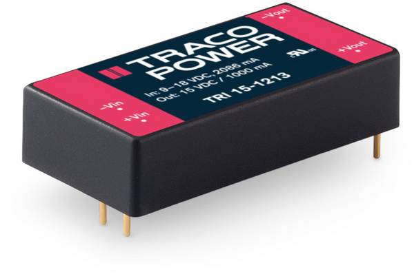TracoPower TRI 15-2423 DC/DC converter (print) 500 mA 15 W No. of outputs: 2 x Content 1 pc(s)