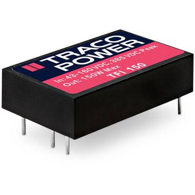 A rectangular electronic component with the inscription 'TRACO POWER'. It has multiple connections on its underside.