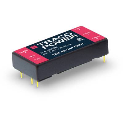   TracoPower  TEN 40-2410WIN  DC/DC converter (print)  24 V DC  3.3 V DC  8 A  40 W  No. of outputs: 1 x  Content 10 pc(
