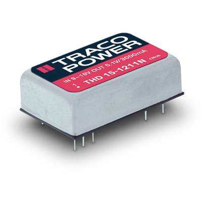   TracoPower  THD 15-1210N  DC/DC converter (print)  12 V DC  3.3 V DC  4 A  15 W  No. of outputs: 1 x  Content 10 pc(s)