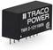'Electronic component, TRACO Power TMR 2-1211WIN. Black housing with white lettering and metal pins for printed circuit boards.'