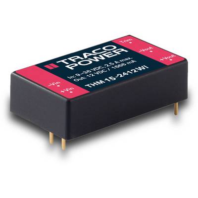 'Traco Power Module, Model THM 15-24, 12 Volt Output, 2.5 Amperes max. Suitable for -Vin, +Vin, +Vout, and -Vout, with Trim Option.'