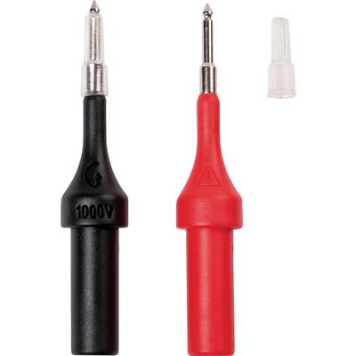 Two test probes, one black and one red, with voltage rating 1000V marked on the black probe.