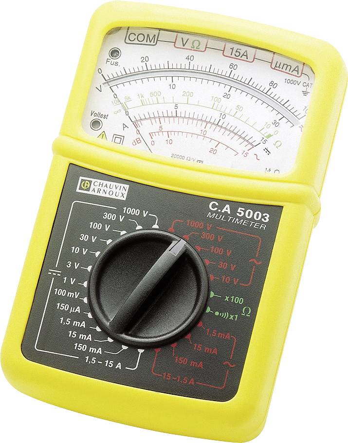 Chauvin Arnoux C.A 5003 Handheld multimeter Analogue Splashproof (IP54) CAT III 600 V, CAT IV 300 V