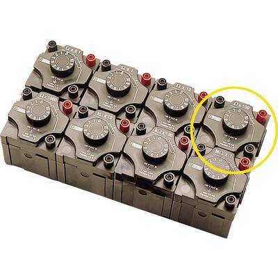 Several brown electrical components with digits and letters. One component is circled in yellow.