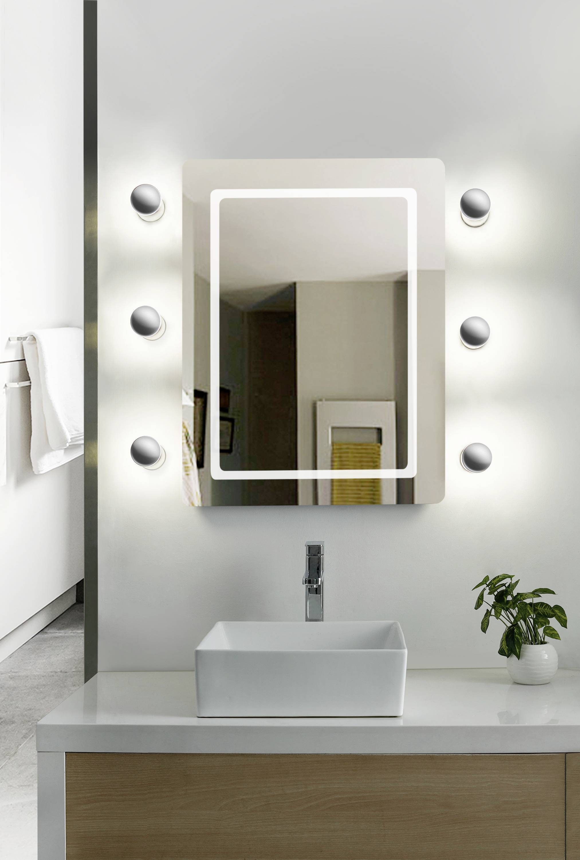 LightMe Aqua LM85640 LED wall light GU10 4.9 W LED (monochrome) Chrome