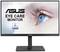 An ASUS Eye Care Monitor displays a blue eye. The monitor is TÜV Rheinland certified.