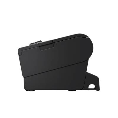 A black printer shown from the side on a white background, without any visible brand identification or user interface.