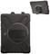 Robust black protective case for tablet with rotating handle on the back, provides protection and improved grip.