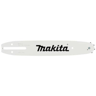 Saw blade for a Makita chainsaw, white with a black printed logo on the surface.