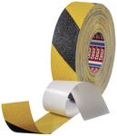tesa® anti-slip tape heavy duty – non-slip adhesive tape for long-term heavy load applications, self-adhesive on one side - 18 m x 50 mm - black/yellow