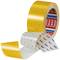 Roll of yellow adhesive tape with two unrolling strips; one with 'tesa' printed on it, the other blank.