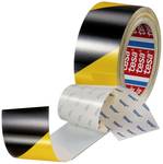 tesa® anti-scratch tape for floor markings – self-adhesive floor marking tape for permanent labeling of floors – 20 m x 50 mm – black/yellow