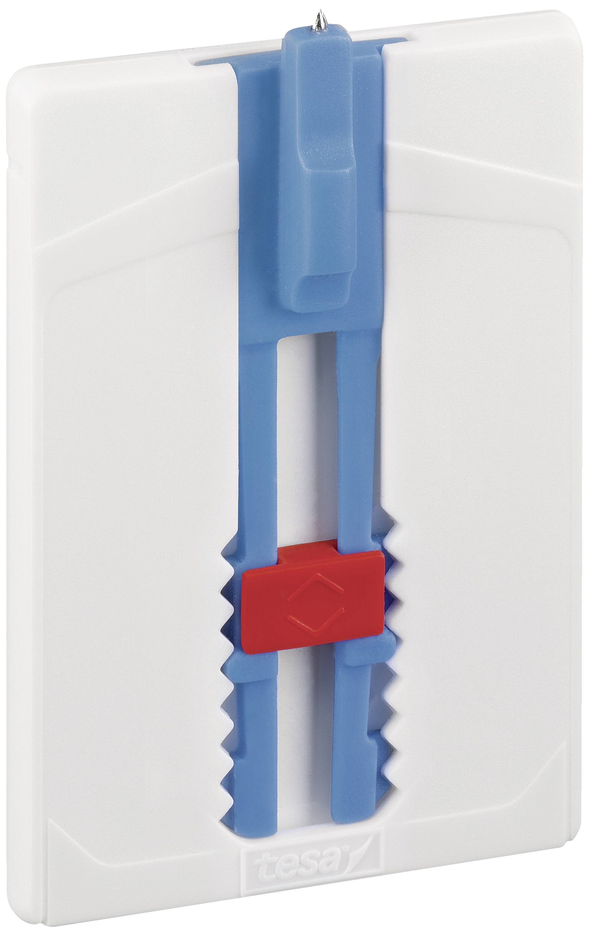 tesa tesa® adhesive nail wallpapers & plaster in 3-pack - height-adjustable - self-adhesive nails - Ideal for canvas & wedge frames - holding power 2kg/nail -