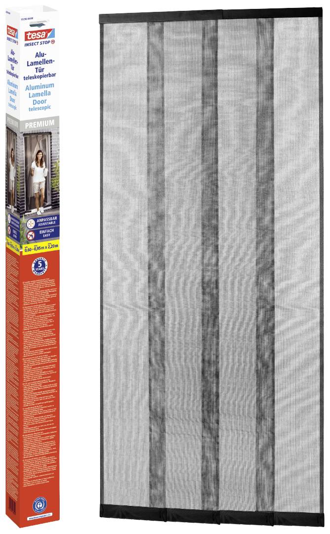 tesa Insect Stop 55298-00000-00 Insect curtain (W x H) 0.95 m x 2.20 m Anthracite 1 pc(s)