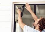 tesa self-closing magnetic curtain - insect protection curtain with magnets for balcony and terrace doors - for simple installation without drilling - 2.1 m x 0.9 m.