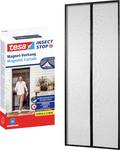 tesa self-closing magnetic curtain - insect protection curtain with magnets for balcony and terrace doors - for simple installation without drilling - 2.1 m x 0.9 m.