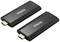 Two HDMI sticks with SPECTRA profile logo, black, on a white background. Suitable for wireless video transmission.