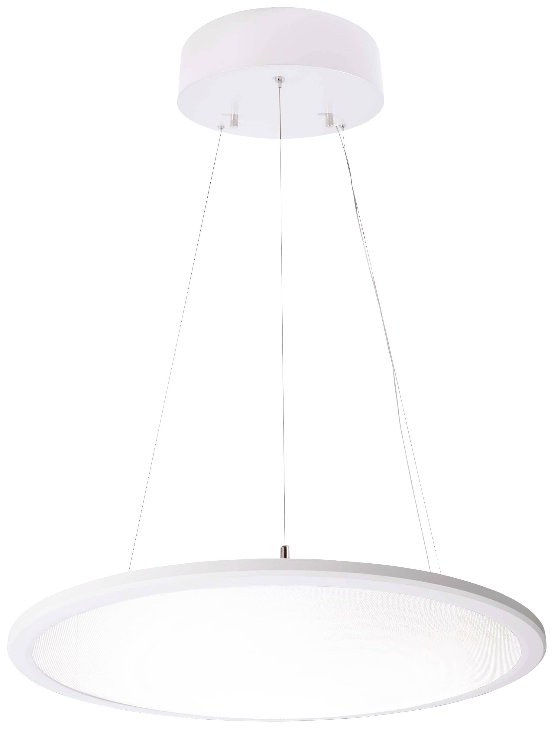 Deko Light 342094 LED Panel transparent rund Pendant light EEC: E (A - G) LED (monochrome) Built-in LED 53.70 W Traffic white (RAL 9016)