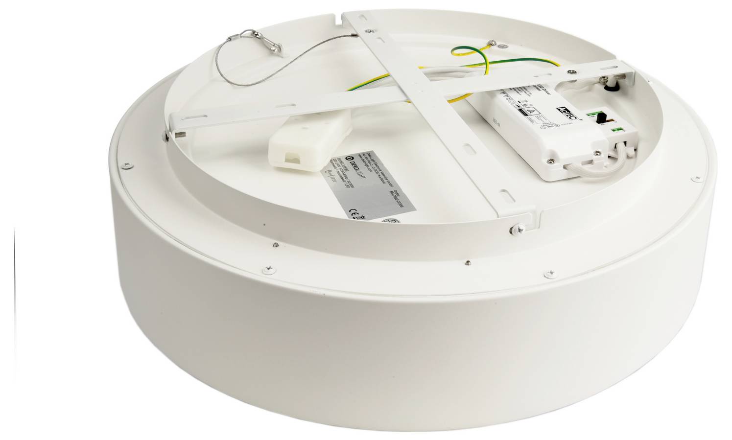 Deko Light Sculptoris 348180 Ceiling light (surface mount) LED (monochrome) Built-in LED 30 W Traffic white (RAL 9016)-1