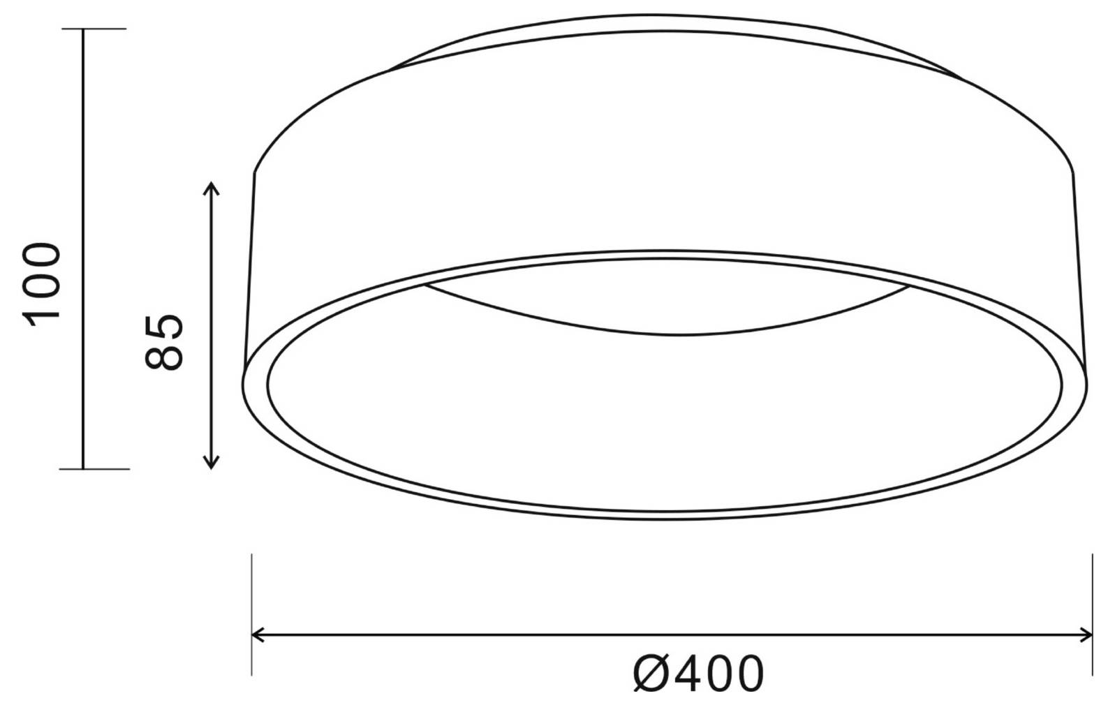 Deko Light Sculptoris 348180 Ceiling light (surface mount) LED (monochrome) Built-in LED 30 W Traffic white (RAL 9016)-4