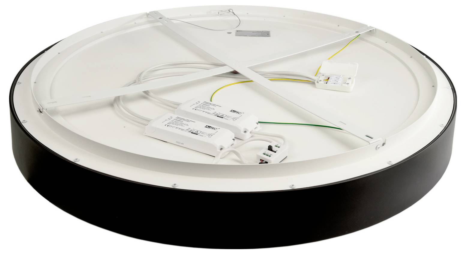 Deko Light Sculptoris 348185 Ceiling light (surface mount) LED (monochrome) Built-in LED 60 W Jet black (RAL 9005)-1