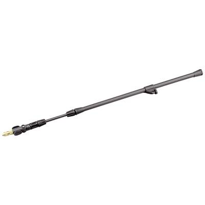 Black extension rod with adjustable angle and a gold-coloured connector at one end, suitable for spraying equipment.