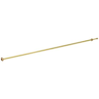Long metal rod with a broad end and a narrow end, likely a tool or supporting pole.