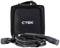 'CTEK battery charger in a black bag with a long cable, suitable for various vehicle types, with a convenient carry handle.'