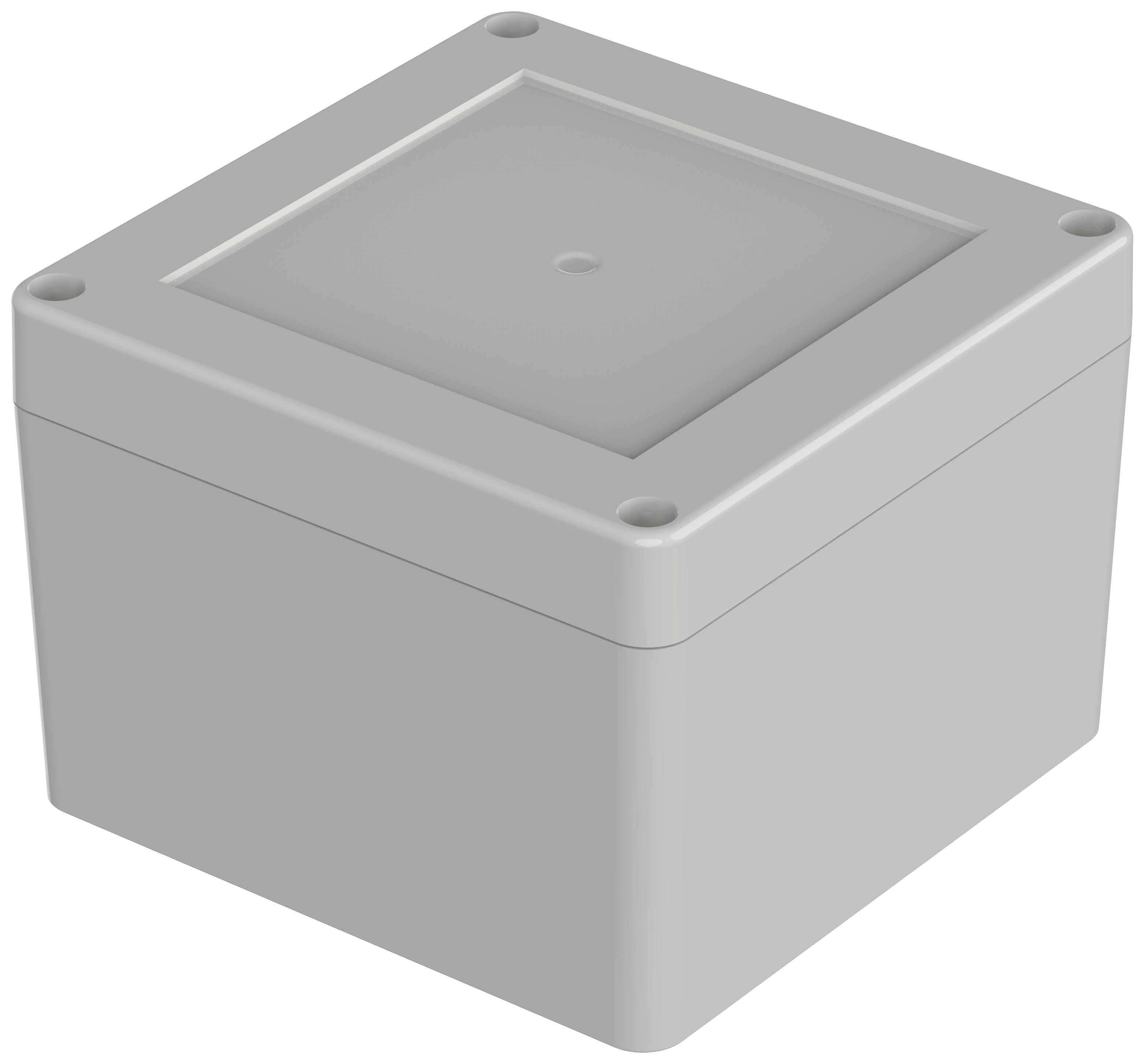 Bopla Euromas X, XT 111108 7035 07511118 Electronics casing 104.80 x 104.80 x 74.70 Acrylonitrile butadiene styrene Grey-white (RAL 7035) 1 pc(s)