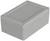 Rectangular grey plastic enclosure with screw fastenings at the corners, suitable for protecting electronic components.
