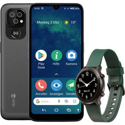 doro 8100 + Watch Big button smartphone  32 GB 15.5 cm (6.1 inch) Green Android™ 11 