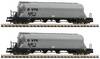 Fleischmann 6660003 N 2pc set dust silo wagon of VTG