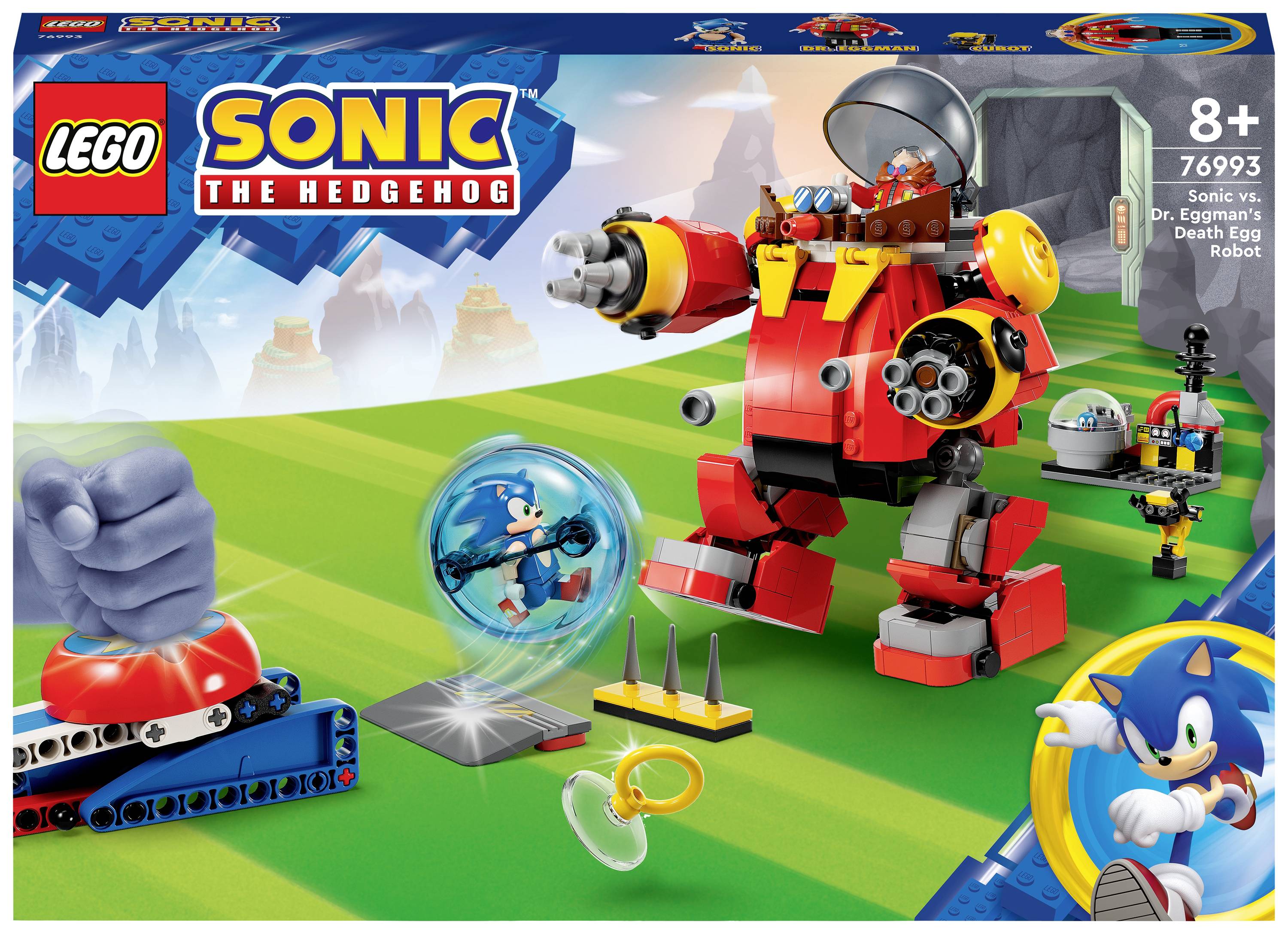 LEGO® Sonic the Hedgehog™ Sonic vs. Dr. Eggman's Death Egg Robot 76993 (615  Pieces)