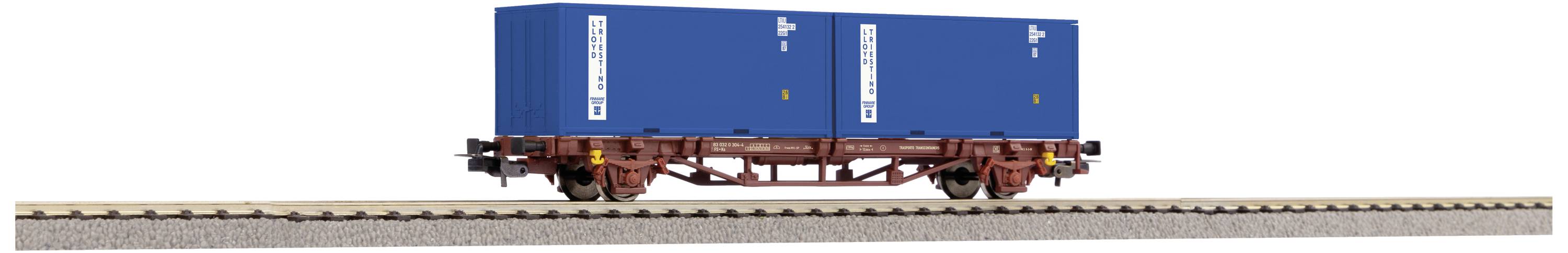 Image of Piko H0 58755 H0 Container wagon with 2x 20Container of FS