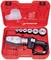 Rothenberger Plastic Welding Kit in red case, with welding machine, dies and accessories. Ideal for pipe connections.<br><br>Translation:<br>Rothenberger Plastic Welding Set in red case, with welding device, matrices and accessories. Ideal for pipe joints.