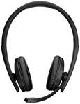 EPOS C20 Over-ear headphones Bluetooth® (1075101) Black Noise cancelling Headset