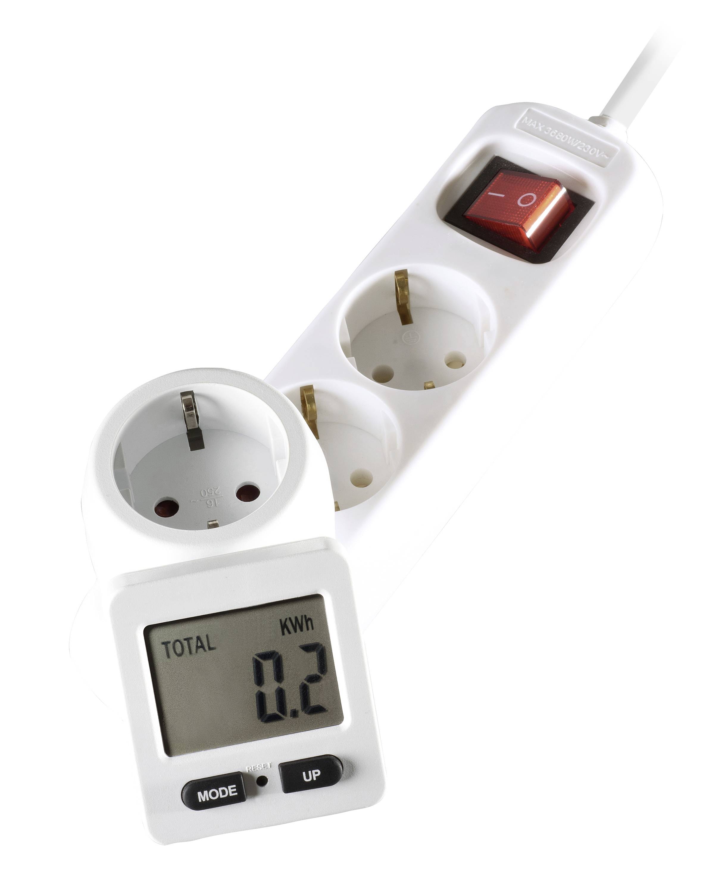 Vivanco EM3680W Energy consumption meter Selectable energy tariffs