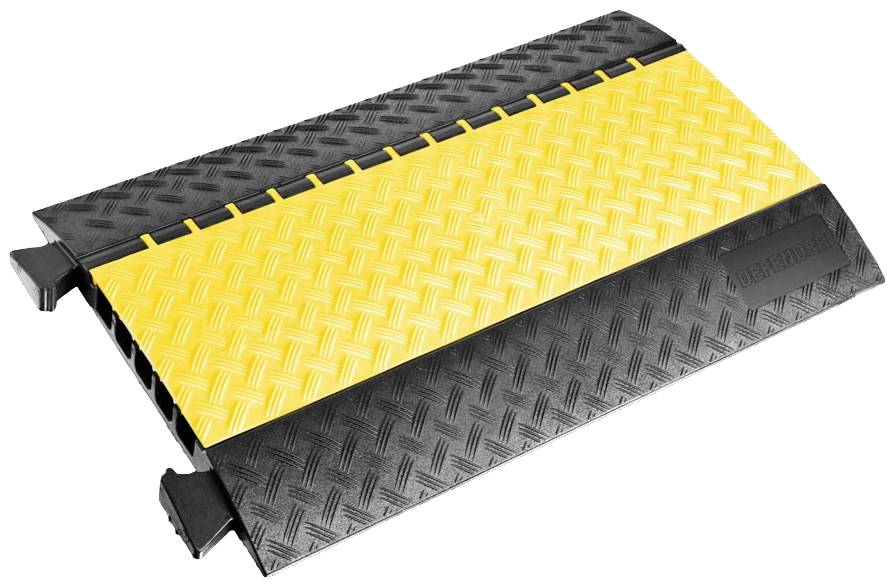 DEFENDER by Adam Hall Cable bridge 85300LUX Polyurethane Black/yellow No. of channels: 5 870 mm Content: 1 pc(s)