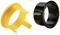 A yellow and a black plastic component, positioned side by side. The black piece bears the inscription 'DEFENDER'.