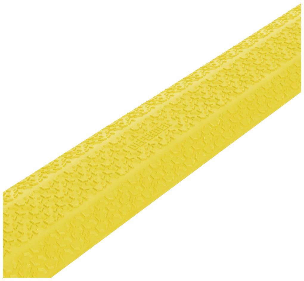 Yellow non-slip floor marking with a textured surface and the word 'Non-Slip' highlighted in the centre.