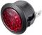 Red round switch with a black border, showing the 'Off' position. Plastic design, suitable for electrical devices.