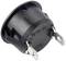 'Black toggle switch with three metallic terminals, suitable for electronics projects.'