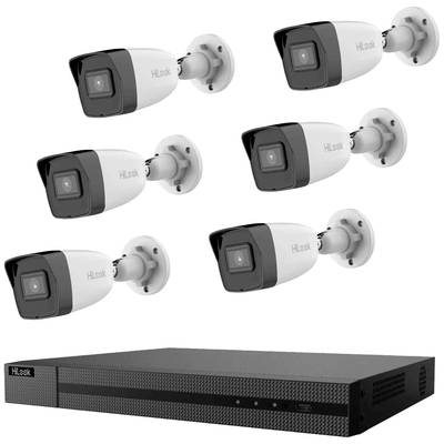HiLook IK-6288BH-MH/P IK-6288BH-MH/P LAN IP-CCTV camera set 8-channel incl. 6 cameras 3840 x 2160 p  
