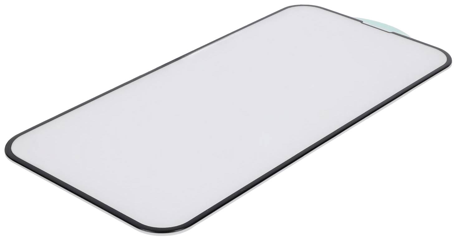Rectangular mat, white with a black border, slightly raised at one end; likely non-slip or designed for protective purposes.