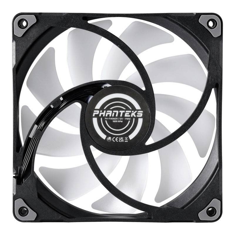 Phanteks M25 PWM D-RGB Fan 140 mm PC fan Black (W x H x D) 140 x 140 x 25 mm-3