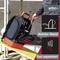 'Tool bag with a sturdy base and an open front, displaying well-organised tools. Wiha logo positioned in the top right corner.'